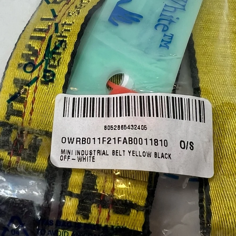 Off-White Men’s Mini Classic Yellow/ Black Industrial Logo Belt | NEW/NWT!!💛🖤‎